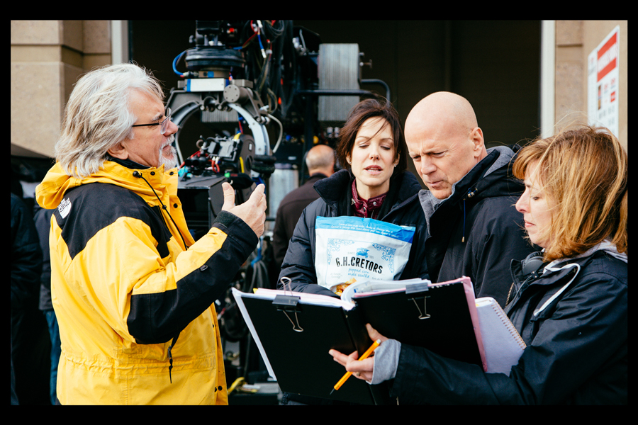 Dean Parisot, Mary-Louise Parker, Bruce Willis and Anna Worley