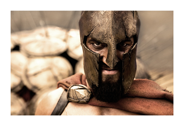 Gerard Butler in "300"